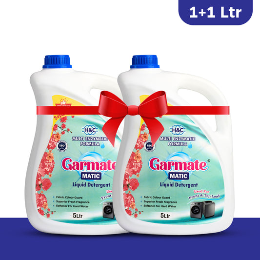 Garmate MATIC Liquid Detergent Freedom Offer - 5+5 Litres (Super Saver Pack)