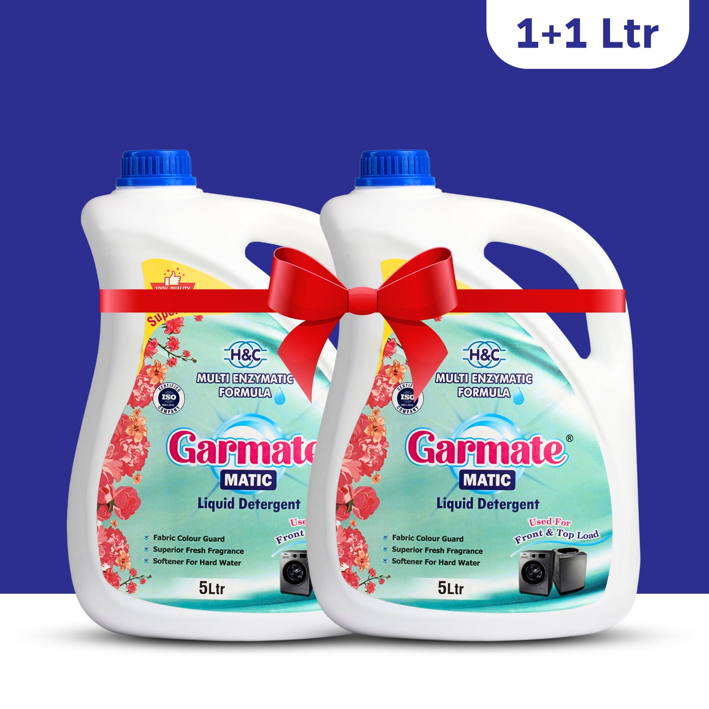 Garmate MATIC Liquid Detergent Freedom Offer - 5+5 Litres (Super Saver Pack)