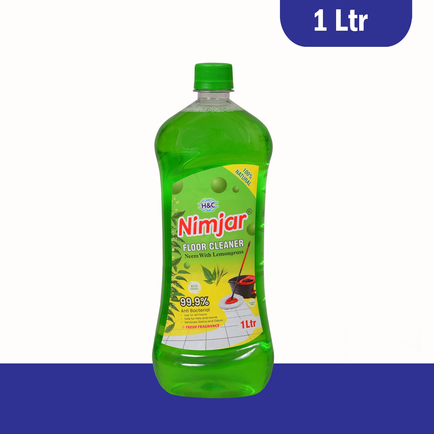 Nimjar Floor Cleaner 1 Liter, 100% Herbal & Natural.