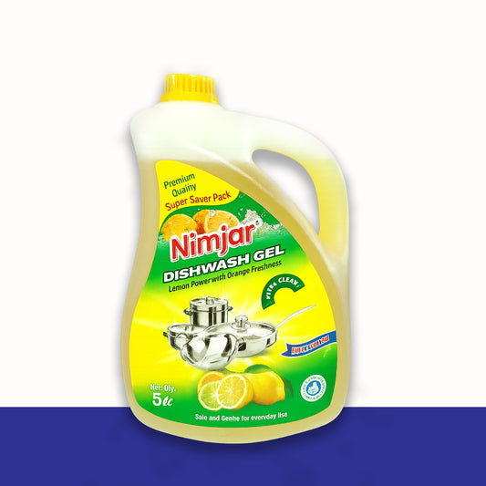 Nimjar Dishwash Gel 5 Liter (Super Saver Pack)